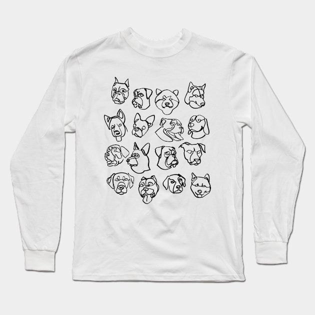 I love dogs Long Sleeve T-Shirt by zemluke